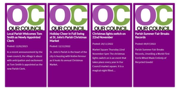 Demo of Council News