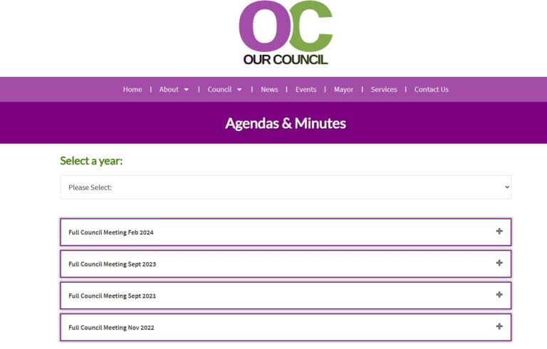 Demo of Agendas and Minutes